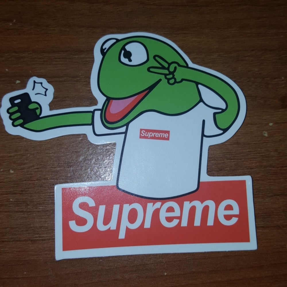 Supreme kermit sticker